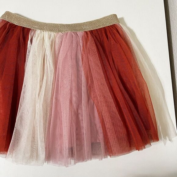Sweet Wink Rose Fairy Tutu Tulle Skirt Fall Pink Orange Girls Size 6-8 years - Picture 3 of 11